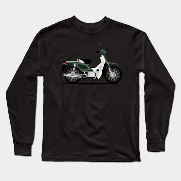 Honda Super Cub Long Sleeve T-Shirt by kawaii_shop